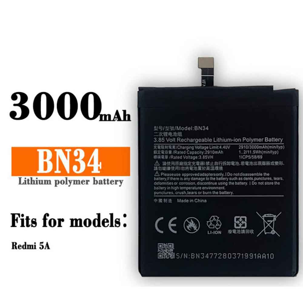 BN34ノートPCバッテリー